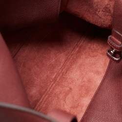 Pre Owned Gucci Burgundy Leather Jackie Tote