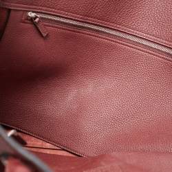 Pre Owned Gucci Burgundy Leather Jackie Tote