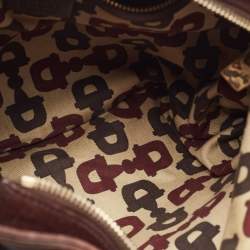مملوكة مسبقًا Gucci Dark Brown Guccissima Leather Horsebit Creole Hobo