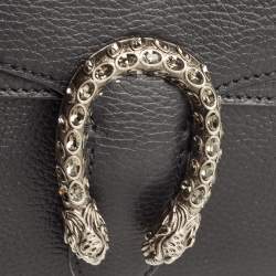 Pre Owned Gucci Black Leather Mini Dionysus Shoulder Bag