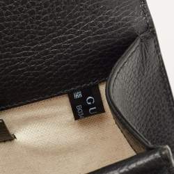 Pre Owned Gucci Black Leather Mini Dionysus Shoulder Bag