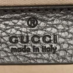 Pre Owned Gucci Black Leather Mini Dionysus Shoulder Bag