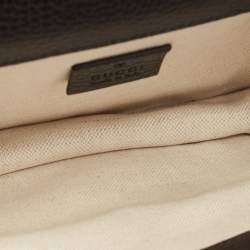 Pre Owned Gucci Black Leather Mini Dionysus Shoulder Bag