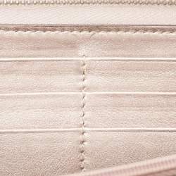 Gucci Metallic Lilac Guccissima Leather Zip Around Wallet