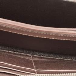 Gucci Metallic Lilac Guccissima Leather Zip Around Wallet