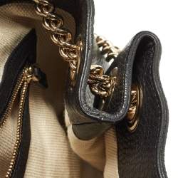 Pre Owned Gucci Black Leather Medium Soho Chain Shoulder Bag