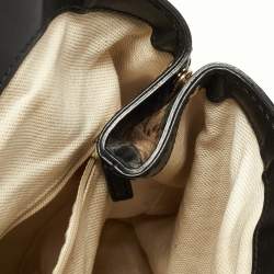 Pre Owned Gucci Beige/Black Diamante Canvas and Leather Medium Sukey Tote