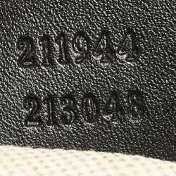 Pre Owned Gucci Beige/Black Diamante Canvas and Leather Medium Sukey Tote