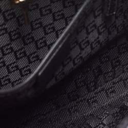 Pre Owned Gucci Black Leather Jackie O Hobo