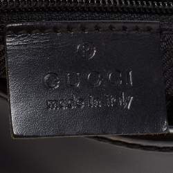 Pre Owned Gucci Black Leather Jackie O Hobo