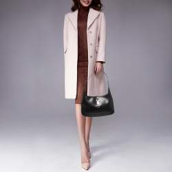 Pre Owned Gucci Black Leather Jackie O Hobo