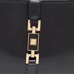 Pre Owned Gucci Black Leather Jackie O Hobo