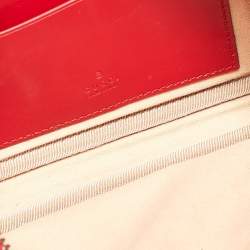Gucci Red Matelassé Leather Mini GG Marmont Chain Crossbody Bag