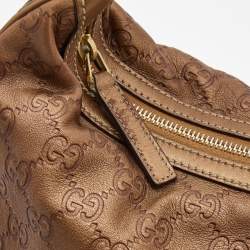 مملوكة مسبقًا حقيبة غوتشي متوسطة توينز GG جلد وكانفاس غوتشيسيما برونزية/ بيج