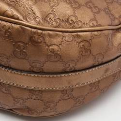 مملوكة مسبقًا حقيبة غوتشي متوسطة توينز GG جلد وكانفاس غوتشيسيما برونزية/ بيج