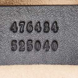 Pre Owned Gucci Black Matelassé Leather GG Marmont Belt Bag