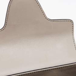 Pre Owned Gucci Grey Guccissima Leather Small Emily Chain Shoulder Bag