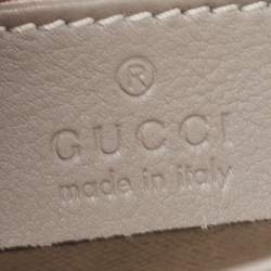 Pre Owned Gucci Grey Guccissima Leather Small Emily Chain Shoulder Bag