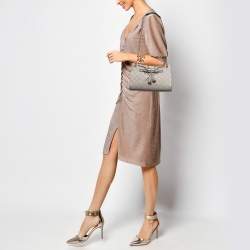 Pre Owned Gucci Grey Guccissima Leather Small Emily Chain Shoulder Bag