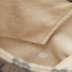 Pre Owned Gucci Grey/Blue GG Supreme Canvas and Leather Crossbody Bag