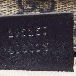 Pre Owned Gucci Grey/Blue GG Supreme Canvas and Leather Crossbody Bag