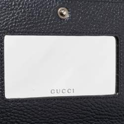 Gucci Black Leather Mini GG Marmont Chain Bag