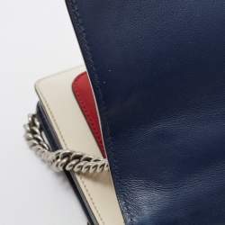 Pre Owned Gucci Tricolor Leather Medium Limited Edition Dionysus Crystals Shoulder Bag