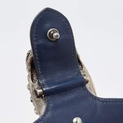 Pre Owned Gucci Tricolor Leather Medium Limited Edition Dionysus Crystals Shoulder Bag