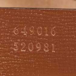 Pre Owned Gucci Brown/Beige GG Supreme Canvas and Leather Medium Web Jackie 1961 Tote