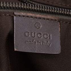 Gucci Beige/Brown GG Canvas and Leather Shopper Tote