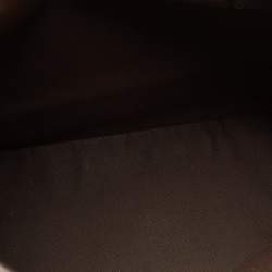 Pre Owned حقيبة يد توتس غوتشي بابوسكا رأسيه شوبينغ كبيرة جلد و كانفاس جي جي كريستال أ�بنوسي و بيج