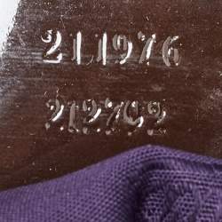 مملوكة مسبقًا حقيبة يد توتس غوتشي جولي جلد لامع وكانفاس GG بيج/بني فاتح بنمط ويب ودلاية 