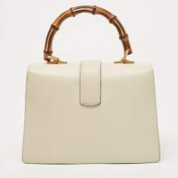 Pre Owned Gucci Tricolor Leather Medium Dionysus Bamboo Top Handle Bag