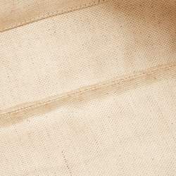 Pre Owned Gucci Gold Micro Guccissima Leather Tassel Zip Clutch