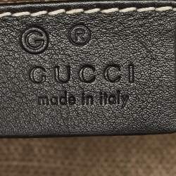 Pre Owned Gucci Black Microguccissima Leather Mini Emily Crossbody Bag