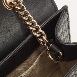 Pre Owned Gucci Black Microguccissima Leather Mini Emily Crossbody Bag
