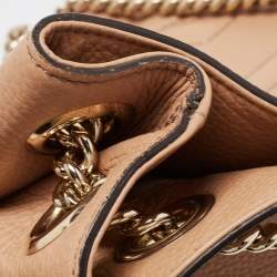 مملوكة مسبقًا حقيبة كتف غوشي سوهو جلد بيج متوسطة بسلسلة