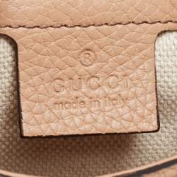 مملوكة مسبقًا حقيبة كتف غوشي سوهو جلد بيج متوسطة بسلسلة