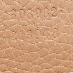 مملوكة مسبقًا حقيبة كتف غوشي سوهو جلد بيج متوسطة بسلسلة