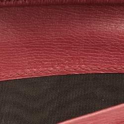 Gucci Pink Leather Interlocking G Continental Wallet