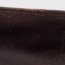 Pre Owned Gucci Beige/Brown GG Canvas and Leather Flight Belt Bag