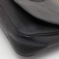 Pre Owned Gucci Black Leather Flap Soho Chain Shoulder Bag