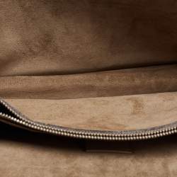 Gucci Beige GG Supreme Canvas and Suede Small Dionysus Floral/Bee Applique Shoulder Bag