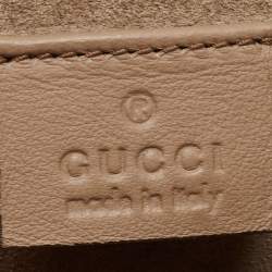 Gucci Beige GG Supreme Canvas and Suede Small Dionysus Floral/Bee Applique Shoulder Bag