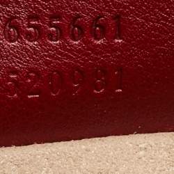 Pre Owned Gucci Red Leather Mini Diana Tote