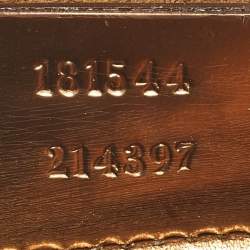 Gucci Gold Patent Leather Buckle Continental Wallet