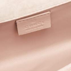 Gucci Beige Microguccissima Patent Leather Small Broadway Clutch