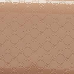 Gucci Beige Microguccissima Patent Leather Small Broadway Clutch