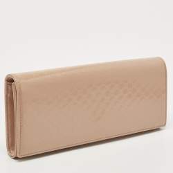 Gucci Beige Microguccissima Patent Leather Small Broadway Clutch
