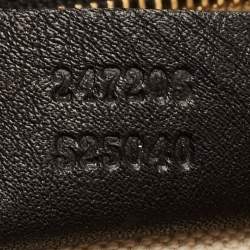 Pre Owned Gucci Black Leather Medium Vintage Web Boston Bag